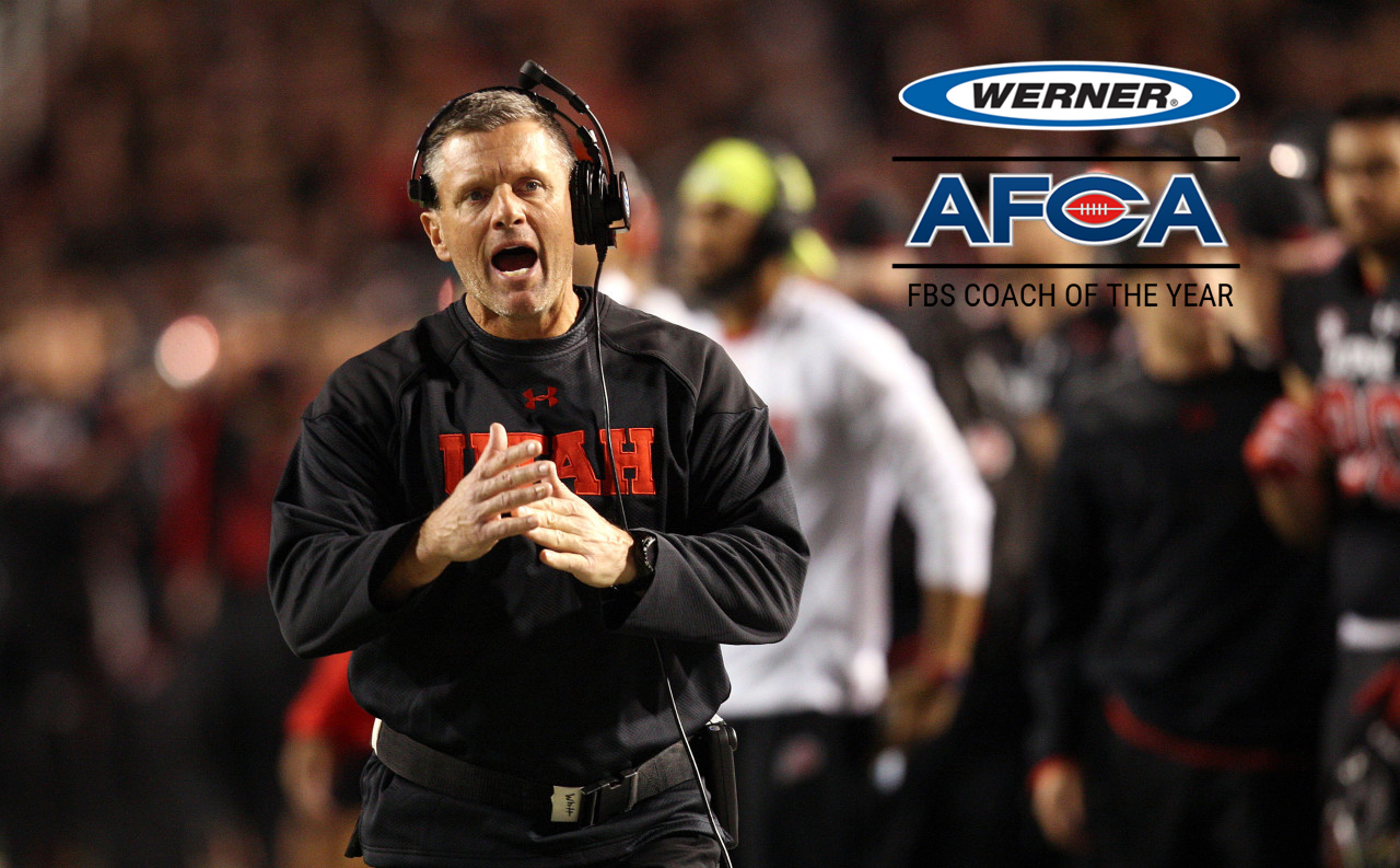 Werner Ladder AFCA FBS Regional Coach Of The Year - Kyle Whittingham w/ Logo